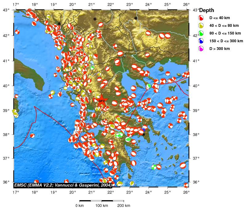 Regional moment Tensor