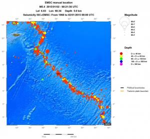 wide historical seismicity