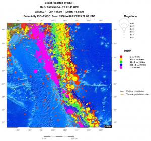 wide historical seismicity
