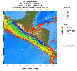 wide historical seismicity