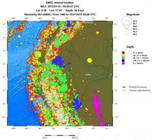 wide historical seismicity