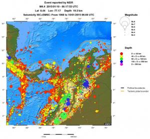 wide historical seismicity