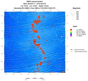 wide historical seismicity
