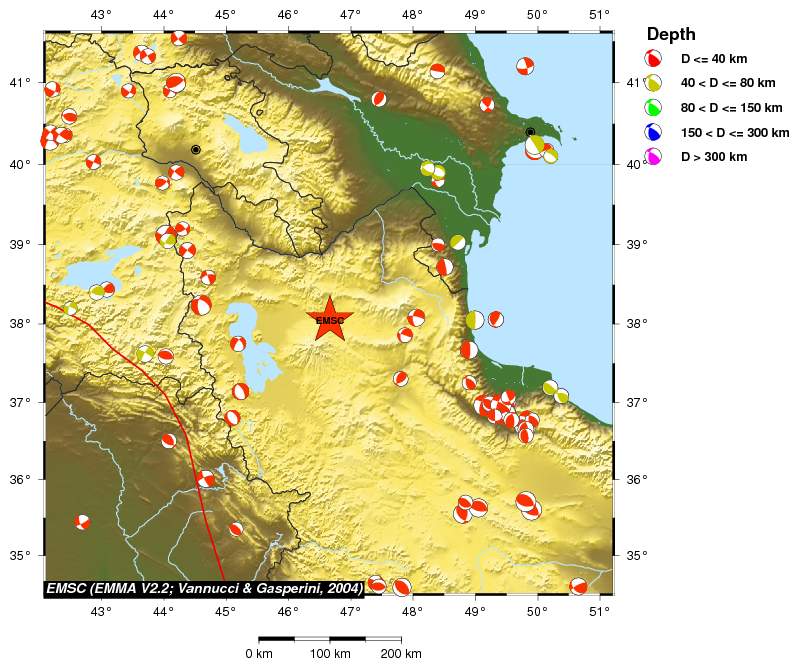 Regional moment Tensor