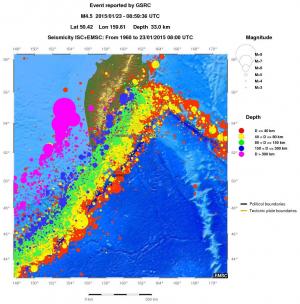 wide historical seismicity