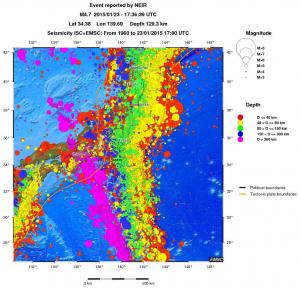 wide historical seismicity