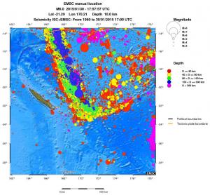 wide historical seismicity
