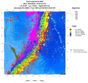 wide historical seismicity