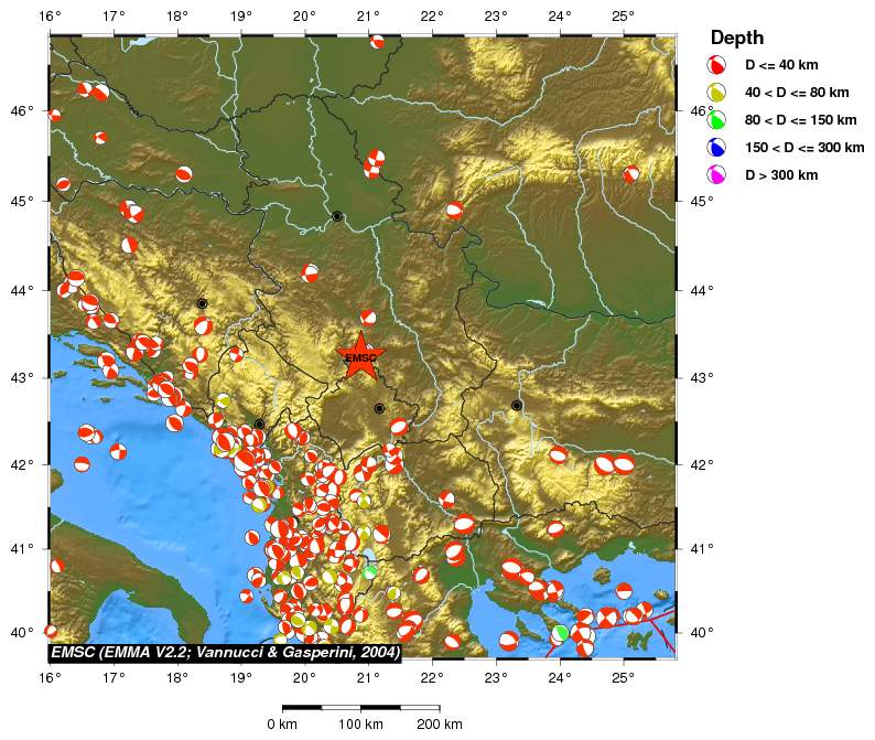 Regional moment Tensor