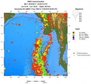 wide historical seismicity