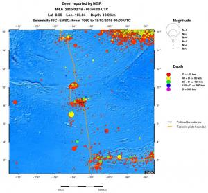 wide historical seismicity