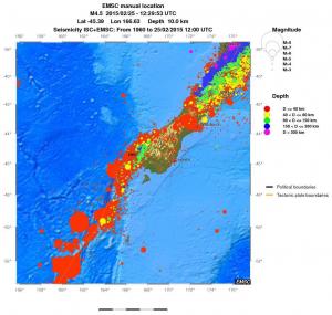 wide historical seismicity