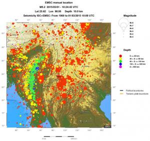 wide historical seismicity