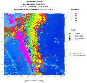 wide historical seismicity