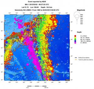 wide historical seismicity