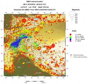 wide historical seismicity