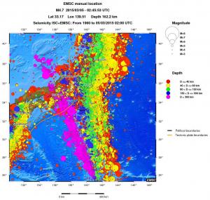 wide historical seismicity