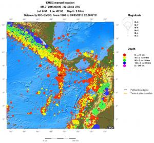 wide historical seismicity