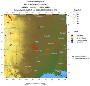 wide historical seismicity