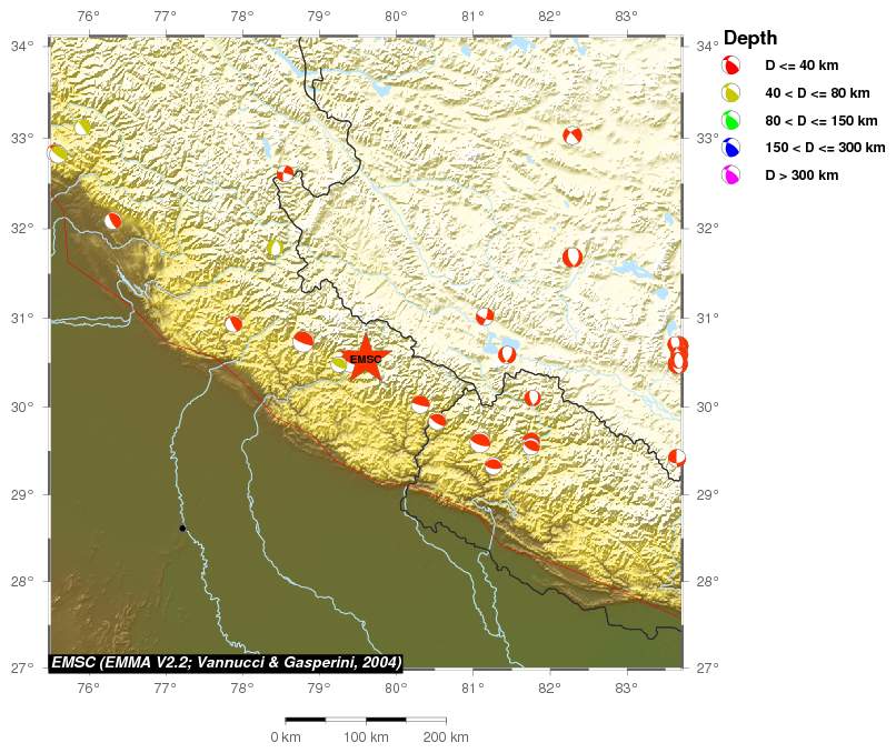 Regional moment Tensor
