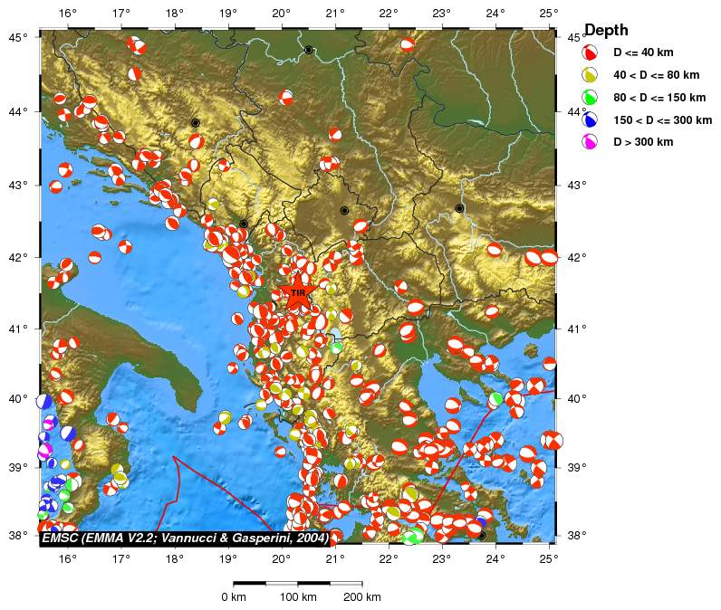 Regional moment Tensor