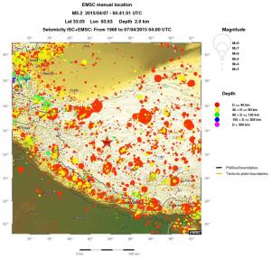 wide historical seismicity