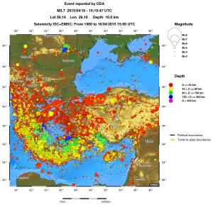 wide historical seismicity