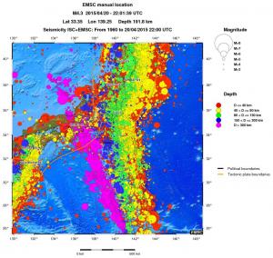 wide historical seismicity