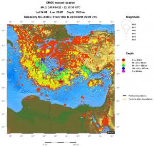 wide historical seismicity