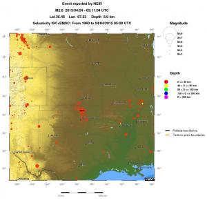 wide historical seismicity