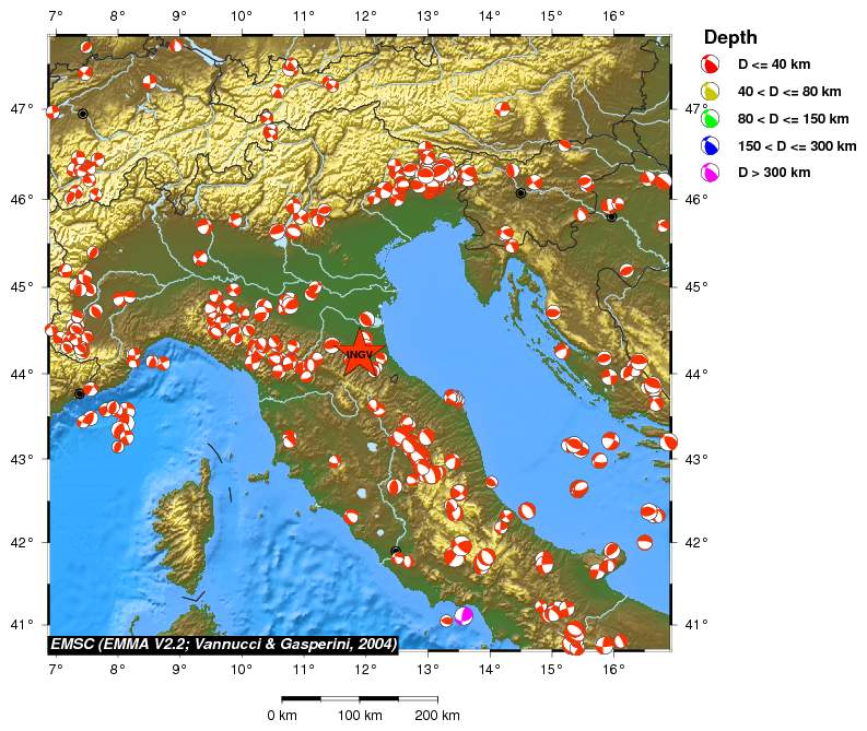 Regional moment Tensor