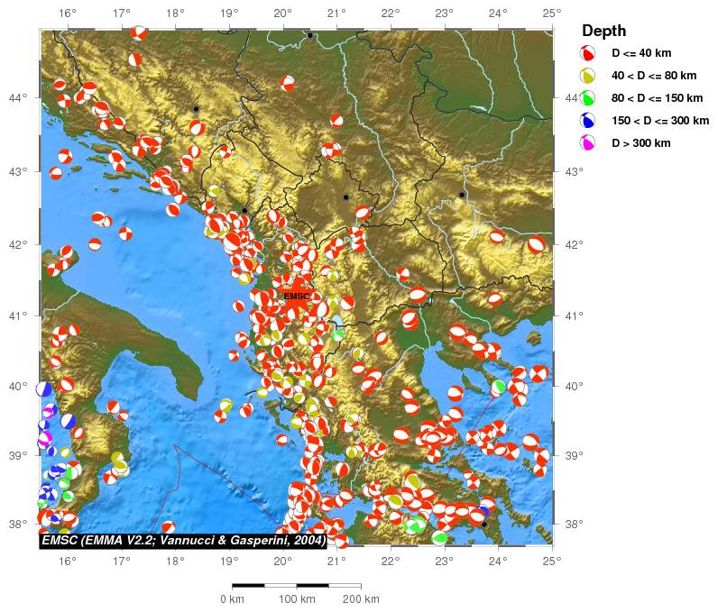 Regional moment Tensor