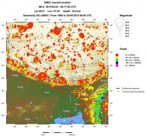 wide historical seismicity