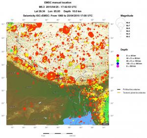 wide historical seismicity
