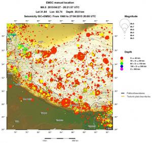 wide historical seismicity