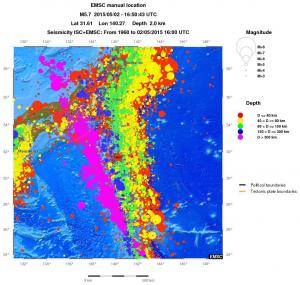 wide historical seismicity