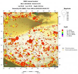 wide historical seismicity