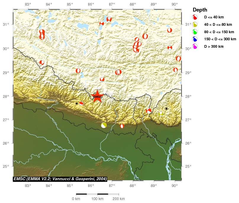 Regional moment Tensor