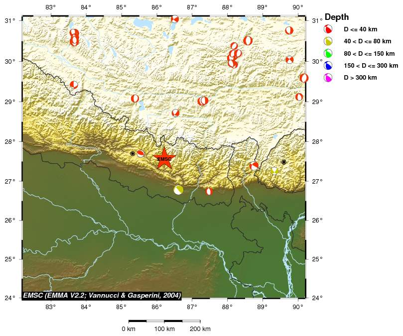 Regional moment Tensor