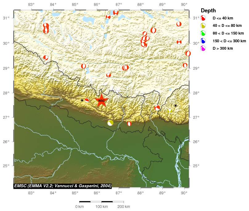 Regional moment Tensor
