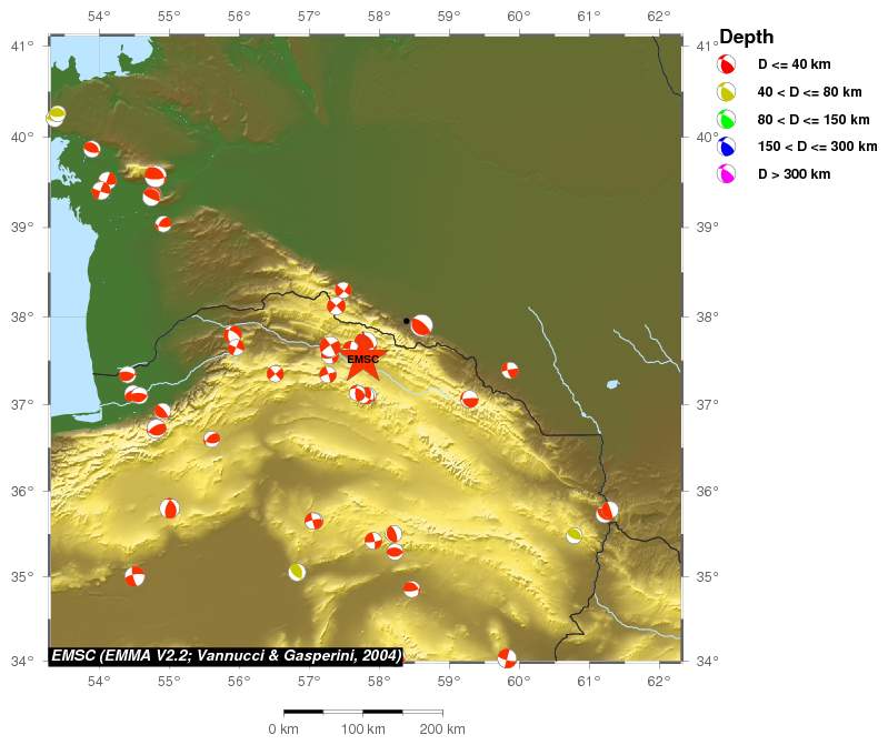 Regional moment Tensor
