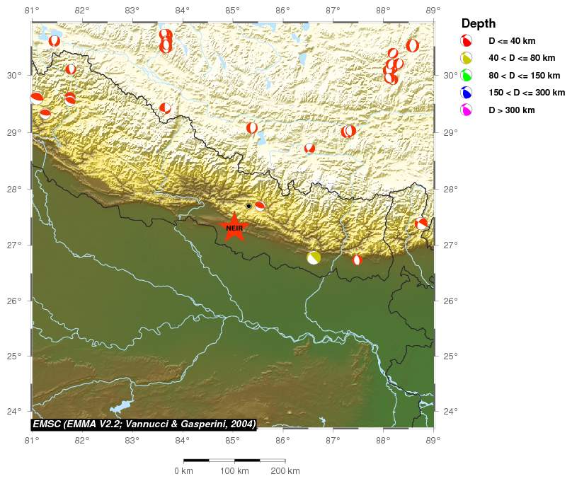 Regional moment Tensor