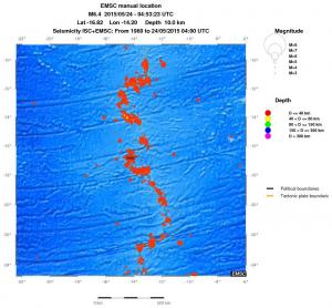 wide historical seismicity