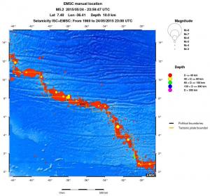 wide historical seismicity