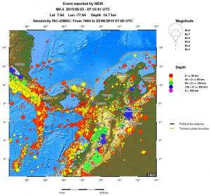 wide historical seismicity