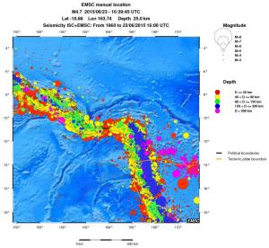 wide historical seismicity