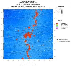 wide historical seismicity