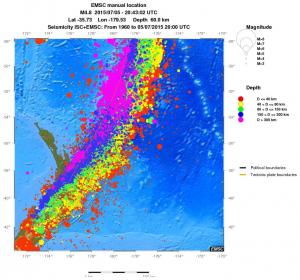 wide historical seismicity