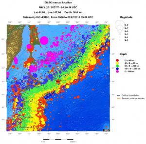wide historical seismicity
