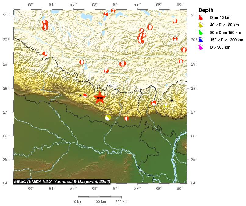 Regional moment Tensor